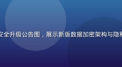 凪光在线安全升级公告图，展示新版数据加密架构与隐私保护机制